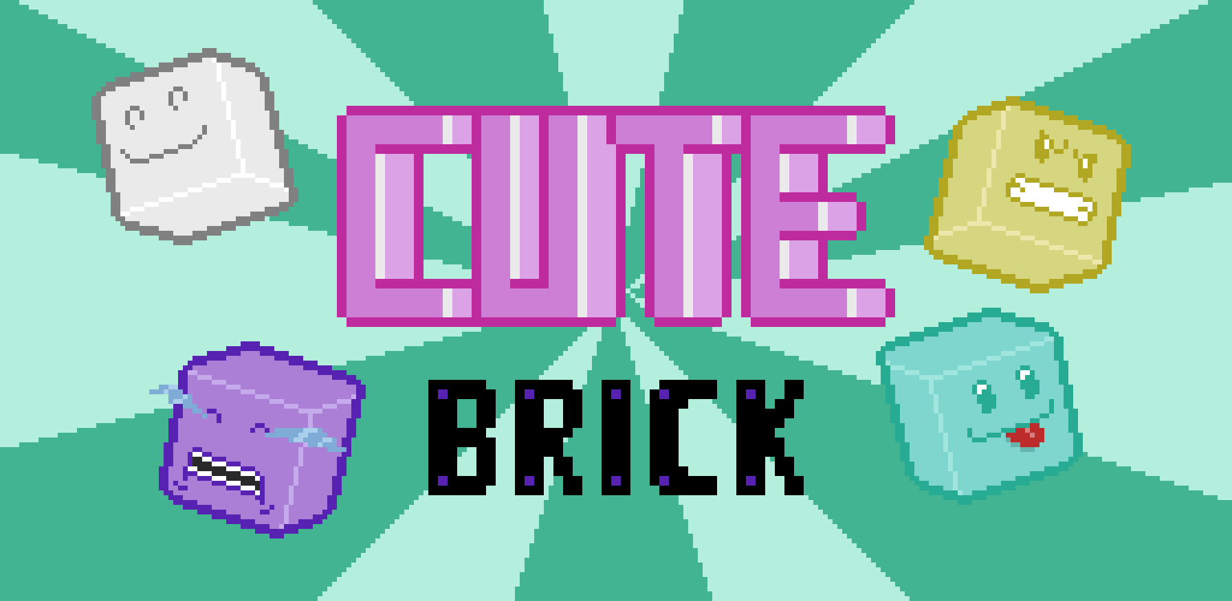 Cute Brick segue uma mecânica simples, mas ainda divertida e desafiadora. Blocos descem na tela a cada jogada, ficando mais dificeis de destruir a cada jogada