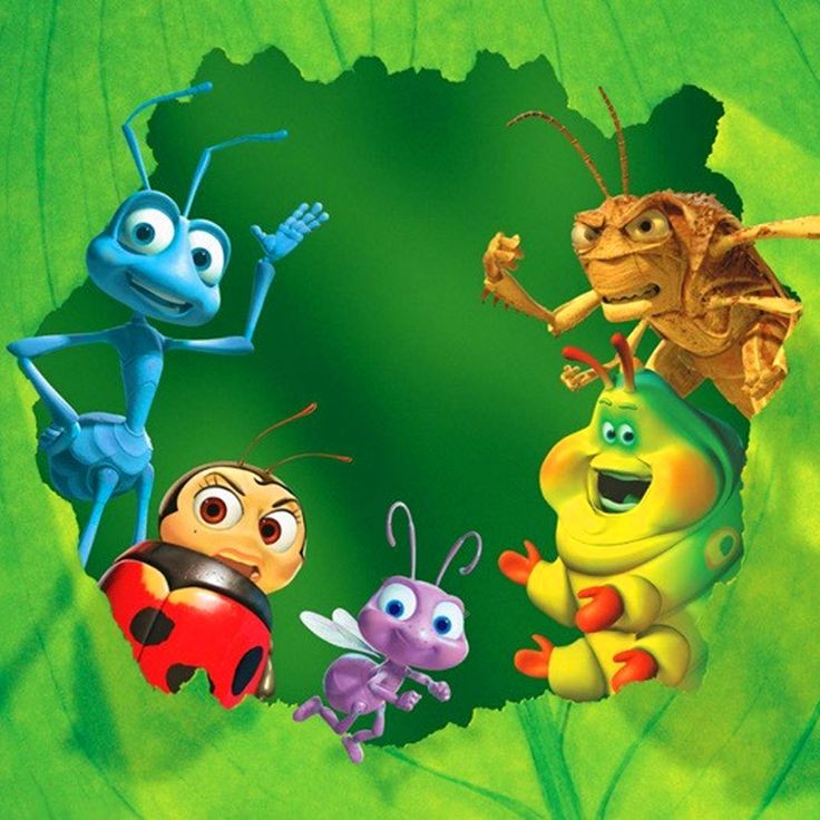 A imagem apresenta personagens principais do filme Vida de inseto 