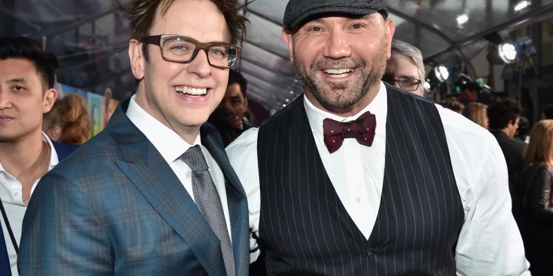 James Gunn and Dave Bautista
