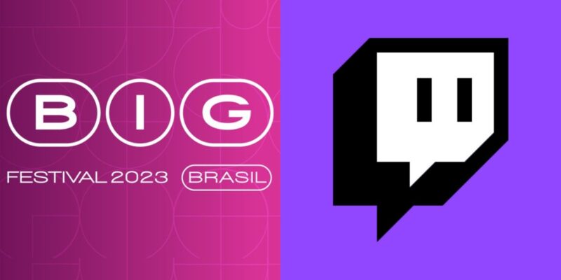 BIG Festival se une à Twitch e revela recorde de jogos nacionais no evento. (Foto: Reprodução/ Twitch/ Omelete Company/ Montagem: Enzo Sapio Monello/ Nerds da Galáxia)