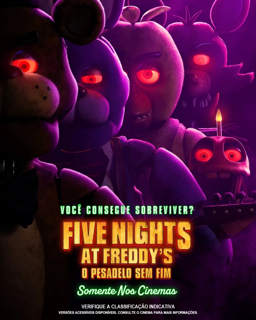 Imagem: Five Nights at Freddy's - O Pesadelo Sem Fim - (Reprodução: Universal/Blumhouse).