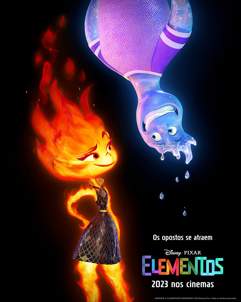 Imagem: Elementos - (Divulgação: Walt Disney Pictures e Pixar Animation Studios).