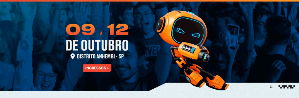 Capa do site da Brasil Game Show. BGS 2025