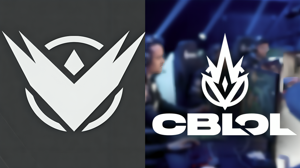 Imagem: Logo da LTA Sul à esquerda e o logo do CBLOL à direita – (Riot Games).