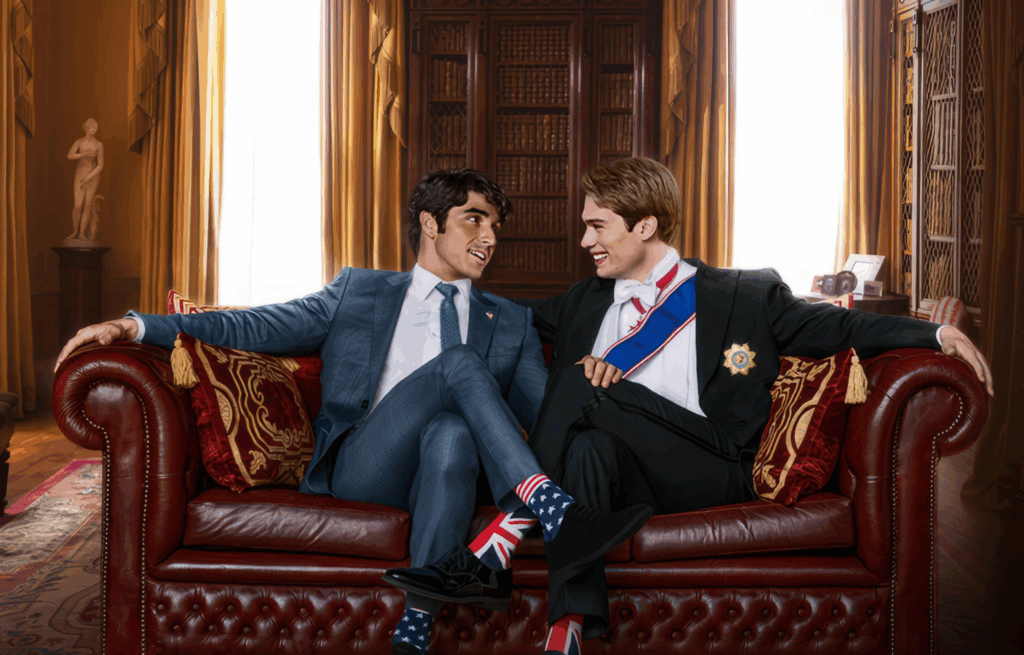 Vermelho, Branco e Azul é protagonizado por Taylor Perez e Nicholas Galitzine.