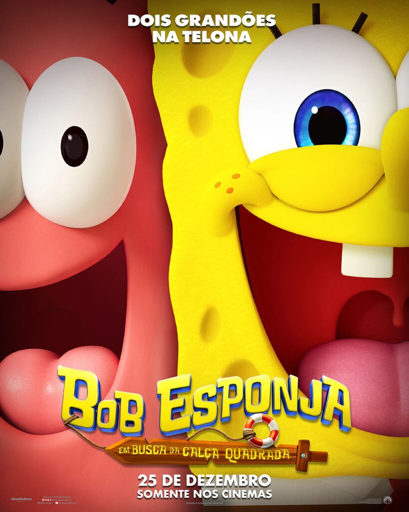 Bob Esponja: Em Busca da Calça Quadrada Ganha Novo Trailer com Mark Hamill e Estreia no Natal (25/12)