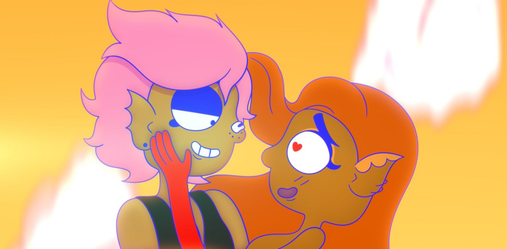 A princesa espacial lésbica e introvertida Saira embarca em uma missão para resgatar sua ex de alienígenas malvados, recrutando uma popstar não-binária e uma nave espacial rabugenta.