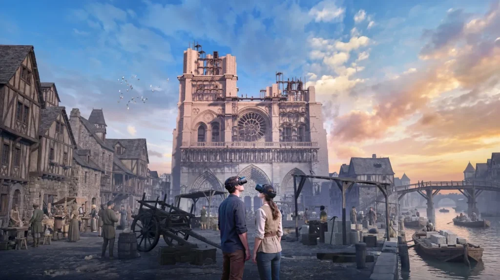 Explore Notre-Dame de Paris: Sagrada e Eterna no Shopping Cidade São Paulo! Uma expedição imersiva em realidade virtual que leva você pelos 800 anos da catedral, desde a construção medieval até a restauração atual. Garanta sua viagem no tempo!