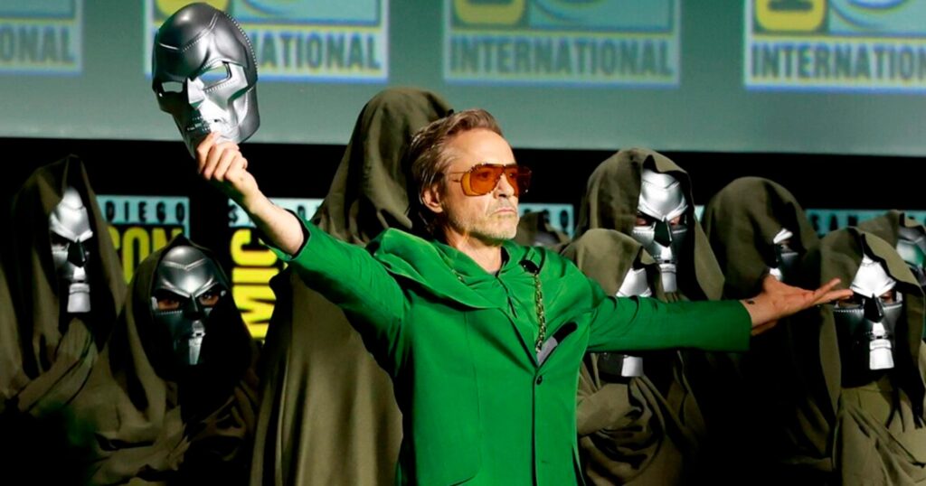 O trailer de Vingadores: Doutor Destino reúne X Men, Quarteto Fantástico, Wakanda e diferentes gerações de heróis. Robert Downey Jr. retorna como Victor von Doom em uma guerra multiversal que promete transformar o futuro da Marvel nos cinemas.