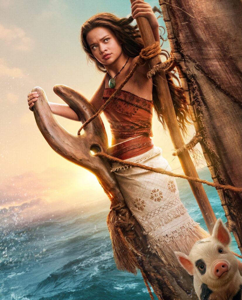 Moana retorna em versão live action com Catherine Laga’aia e Dwayne Johnson. A aventura celebra coragem, ancestralidade e respeito pela natureza, com músicas marcantes, paisagens impressionantes e uma mensagem emocionante para diferentes gerações.