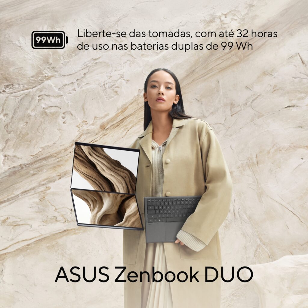 ASUS Zenbook DUO (2026) UX8407 Até 32 horas de bateria