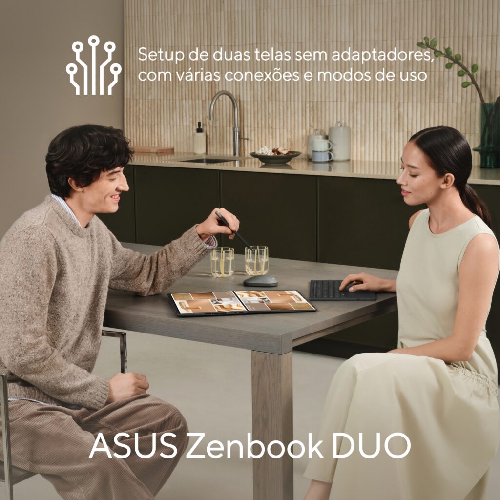 ASUS Zenbook DUO (2026) UX8407 Duas telas OLED de 14 polegadas