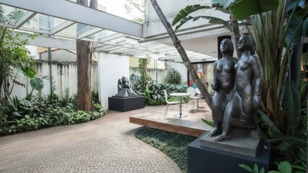 Foto de uma das partes internas do Museu Lasar Segall