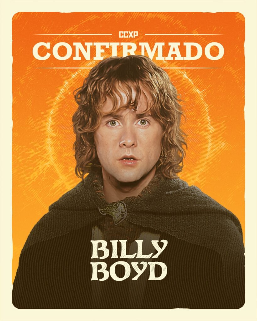 Billy Boyd, o eterno Pippin de O Senhor dos Anéis, é confirmado na CCXP26! O ator participará de painéis, fotos e autógrafos celebrando o legado da Terra-média. Confira os detalhes da atração!